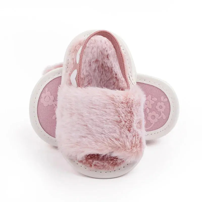 Baby Girl Pink Winter Slipper Angels Club