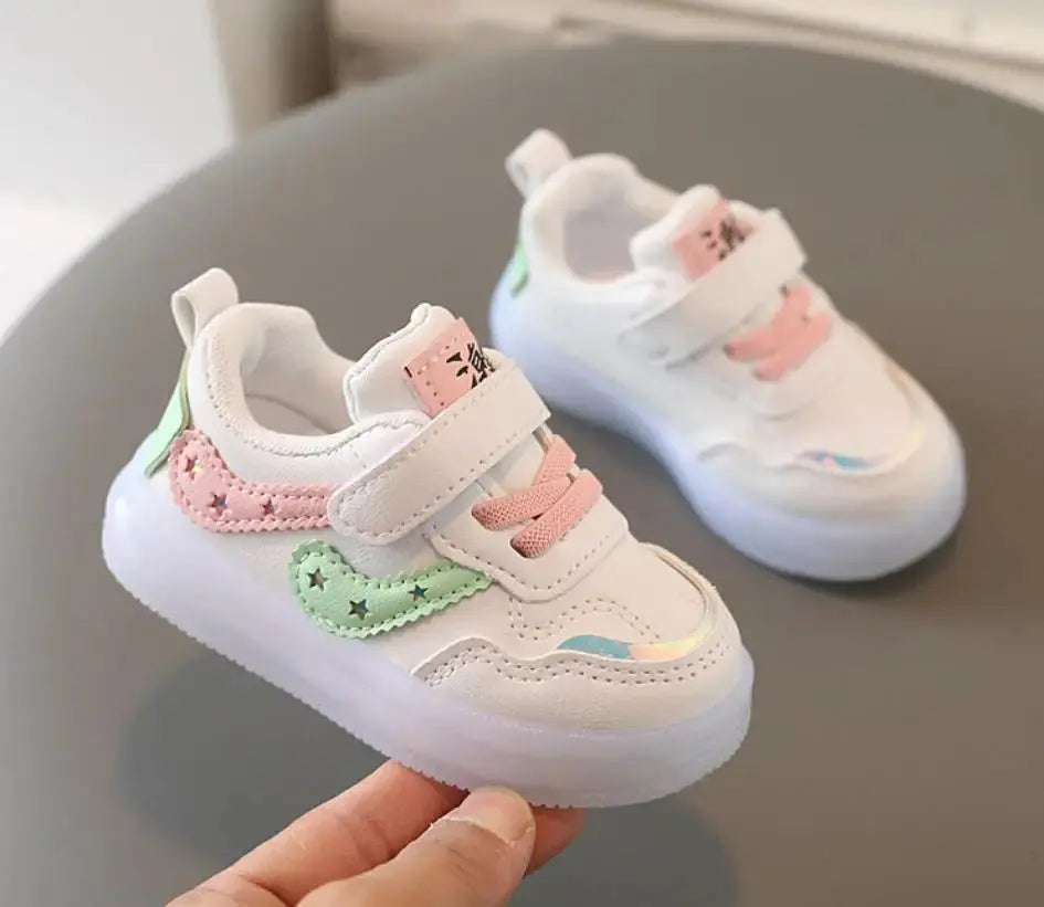 Toddler Baby shoes 0 to 6 Months Boys Breathable Non-slip Soft-soled First Walkers Infant Lightweight Shoes Kids Girl Sneakers Angels Club