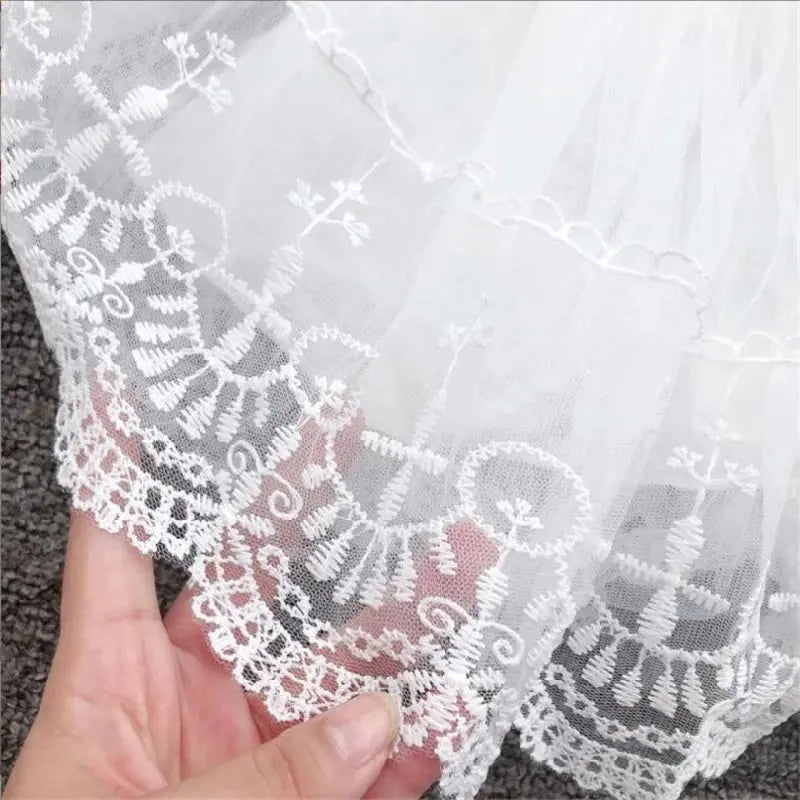 Baby Birthday Princess Dress Elegant Girl Embroidery Flower Beaded White Baptism Tutu Gown Kids Formal Evening Party Costume Angels Club