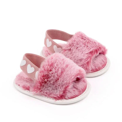 Baby Girl Pink Winter Slipper Angels Club