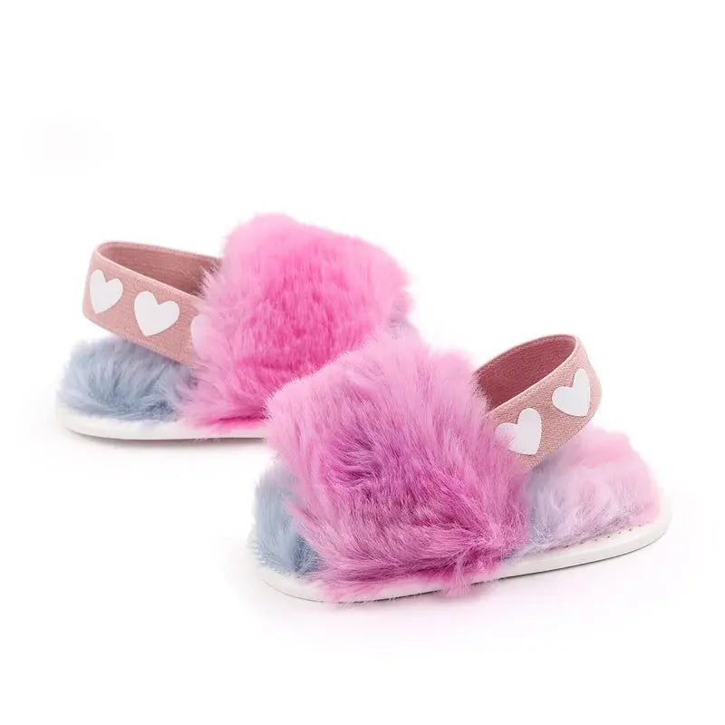 Baby Girl Pink Winter Slipper Angels Club