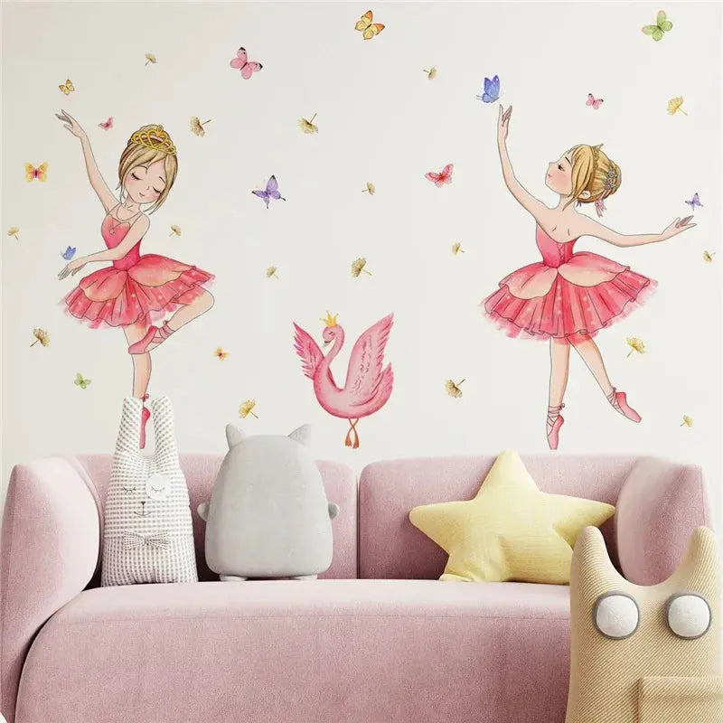 Princess Swan Wall Stickers Angels Club