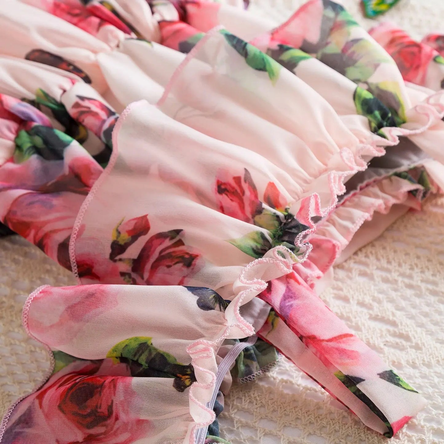 Floral Chiffon Summer Dress Angels Club