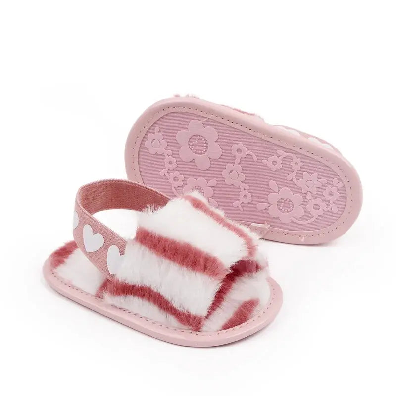 Baby Girl Pink Winter Slipper Angels Club