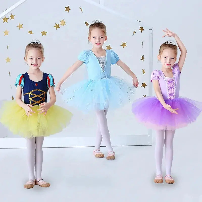 Children's dance clothes practice clothes jumpsuits performance clothes girls' summer lace skirts ballet dance skirts Angels Club