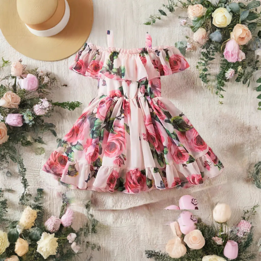 Floral Chiffon Summer Dress | Summer Dresses Angels Club